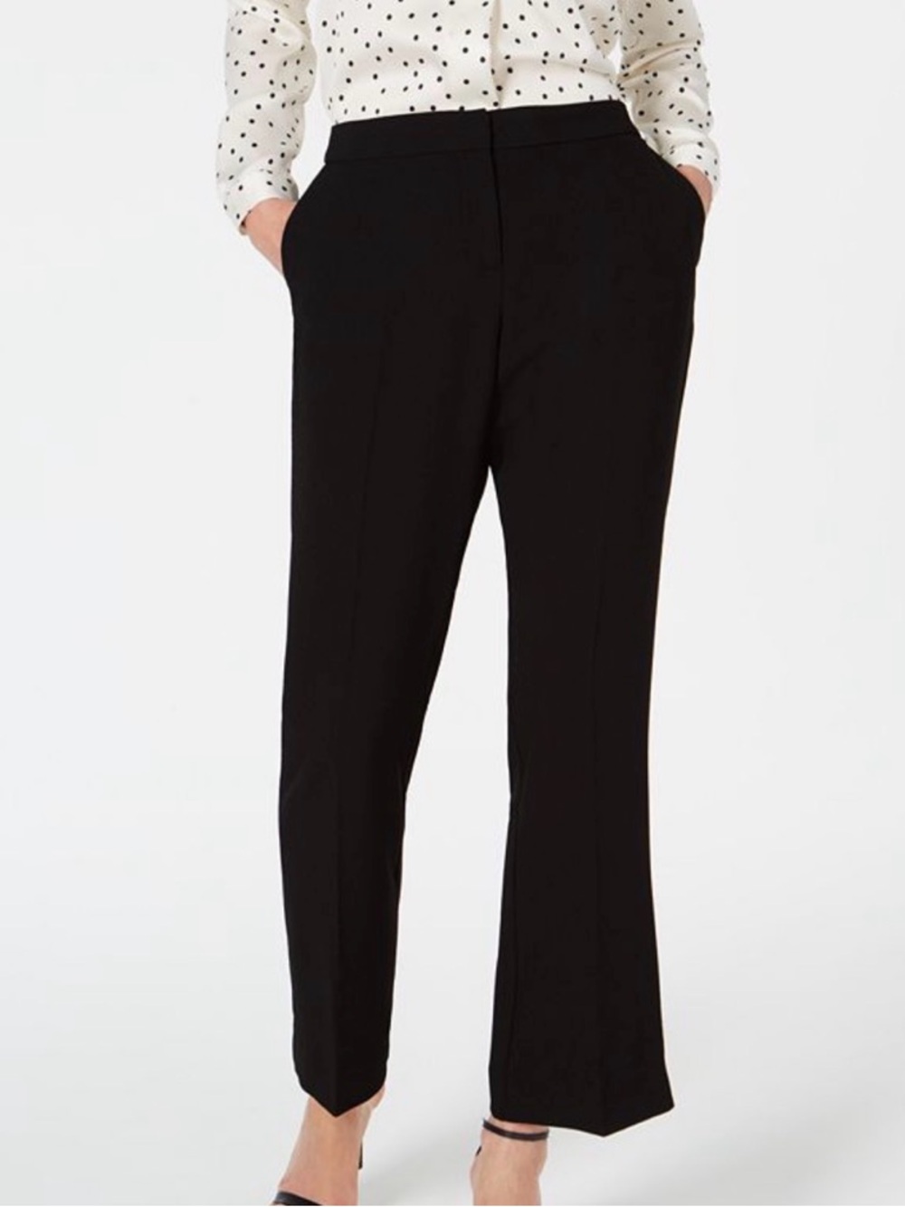 Vince Black Women's Straight-Leg Dress Pants Wool Size 6